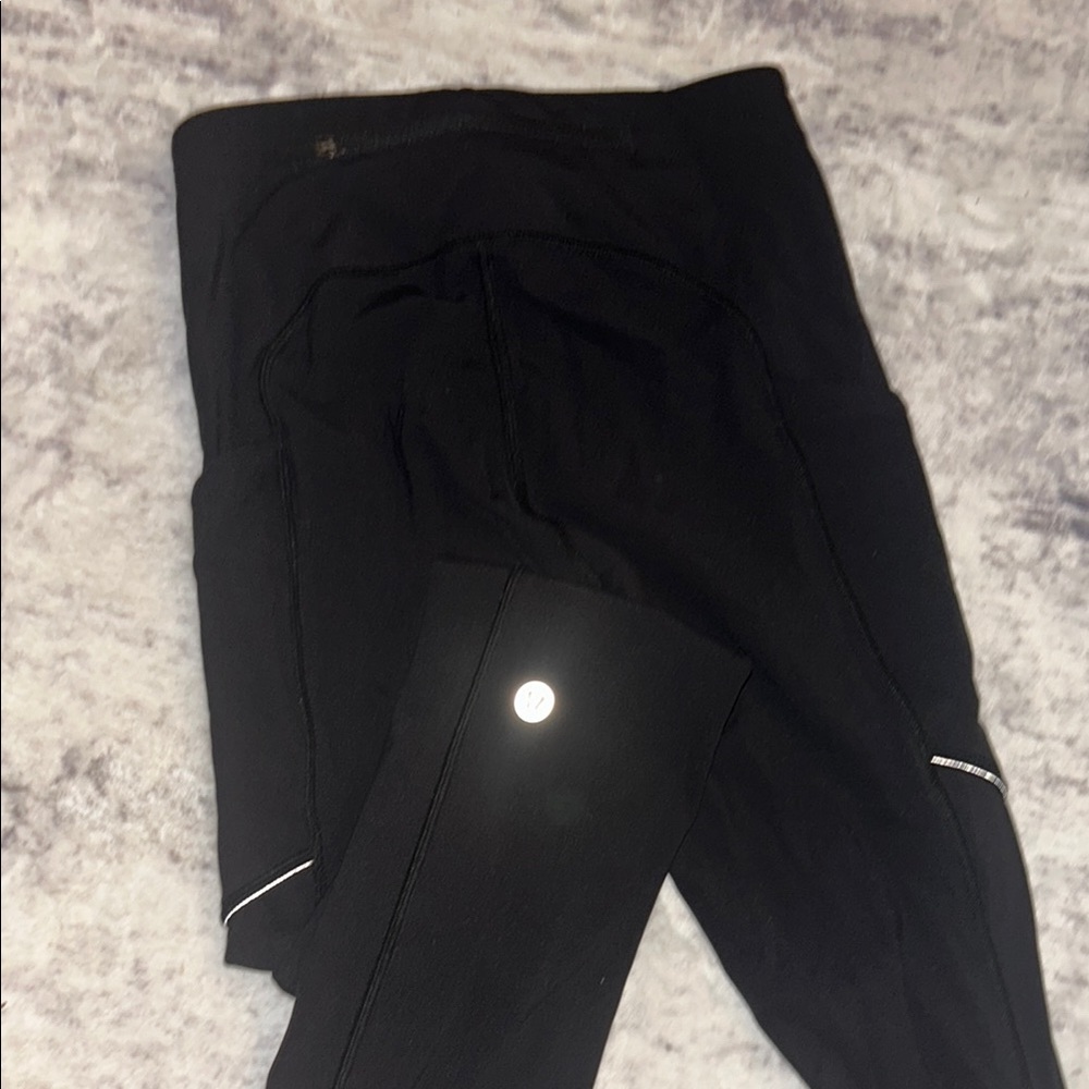 Lululemon Leggings Bundle of 8 in Purple, Gray, and Black - Picture 5 of 9